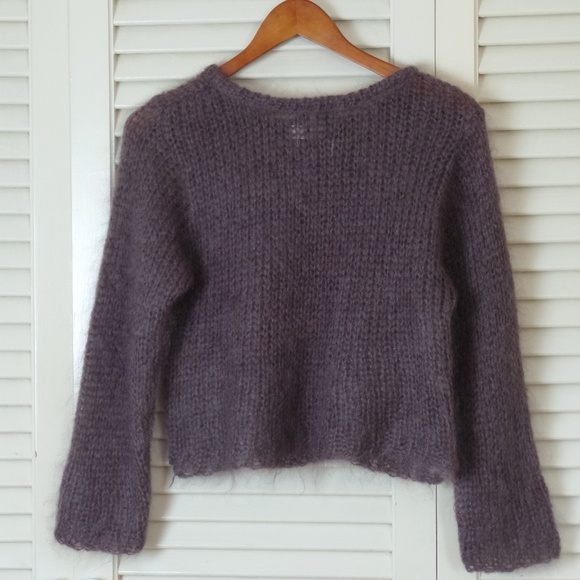 Cropped Mohair Sweater Small - Picture 2 of 3